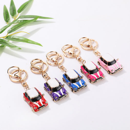 Cartoon Mini Car Keychain