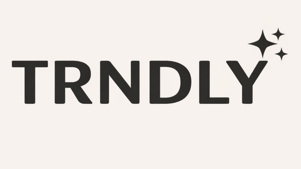 TRNDLY logo with stars on a white background