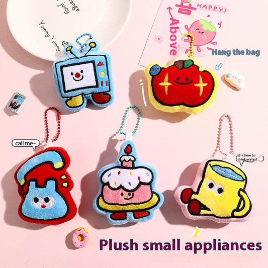 Household Appliances Plush Doll Keychain